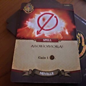 Primo setup Hogwarts Battle - La carta Alohomora del mazzo di Neville